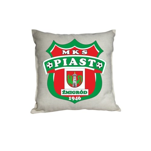 Poduszka Piast Żmigród Biała z Logo